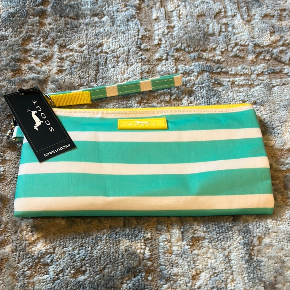 Scout Turquoise and Yellow Striped Key Holder